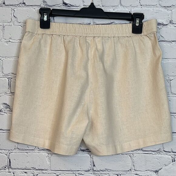 J.Crew Factory Linen-blend Drawstring Short - Picture 3 of 4